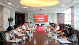 郵儲銀行四川省分行黨委委員、副行長周明一行到德勝釩鈦座談交流